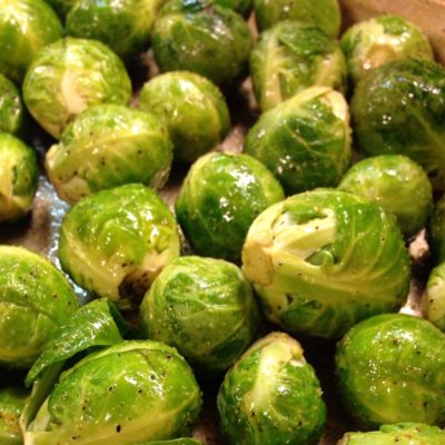 Fresh Pan Roasted Brussel Sprouts