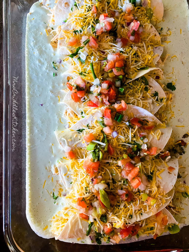 Sour Cream Chicken Enchiladas- THM, Low Carb