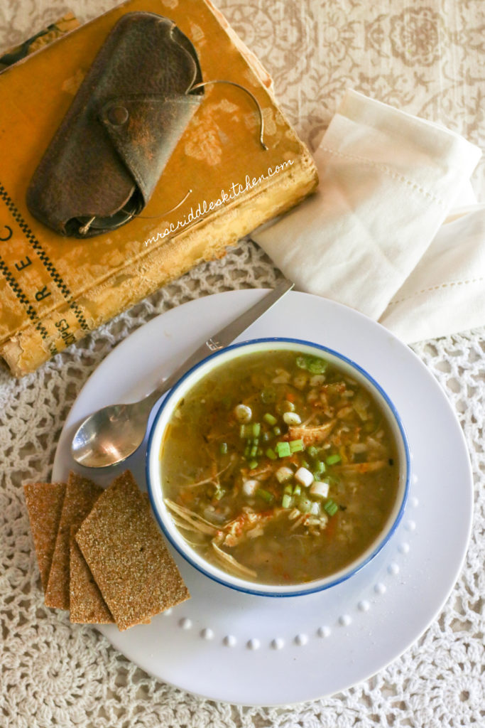 Chicken & Brown Rice Soup (THM E, Low Fat)
