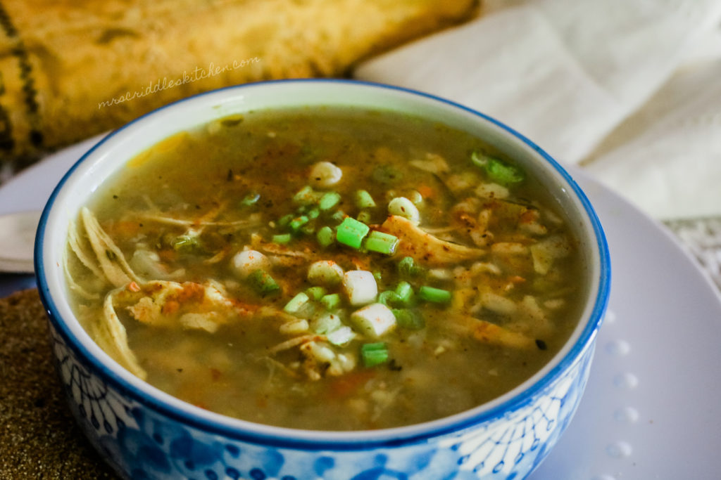 Chicken & Brown Rice Soup (THM E, Low Fat)