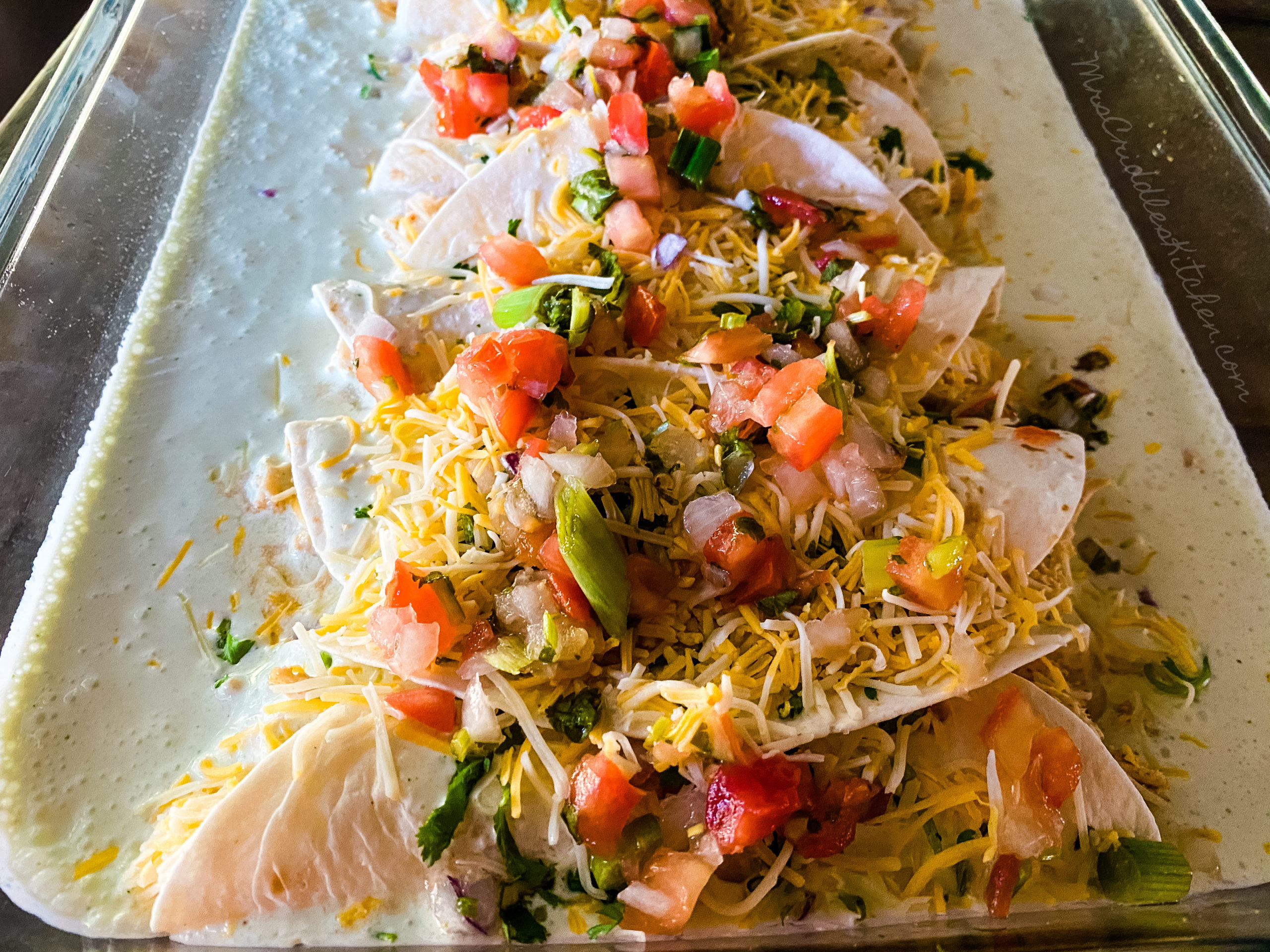 Sour Cream Chicken Enchiladas- THM, Low Carb