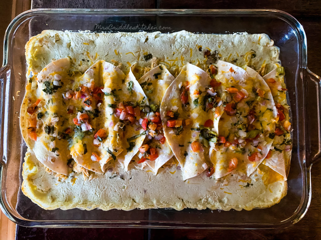 Sour Cream Chicken Enchiladas- THM, Low Carb