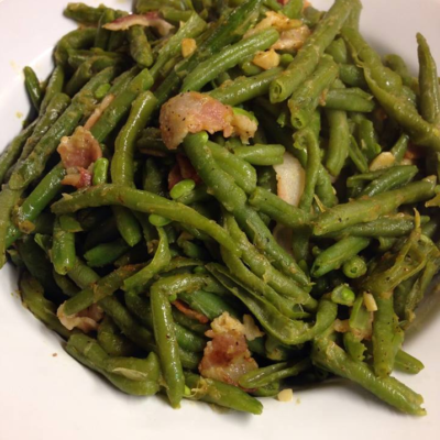 Bacon Garlic Green Beans