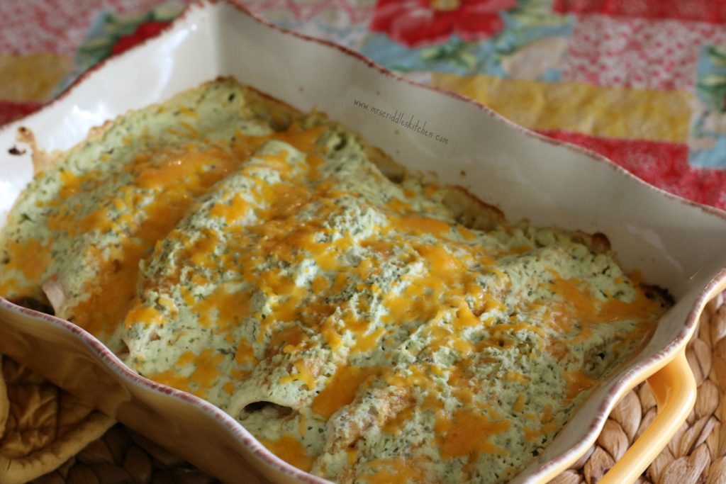 Sour Cream Beef Enchiladas