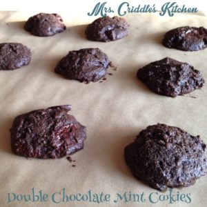 Double Chocolate Mint Cookies Pic