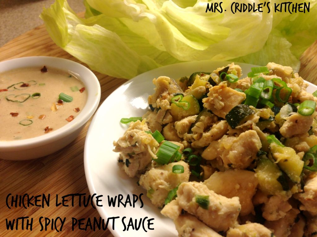 Chicken Lettuce WrapsText