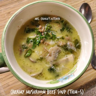 Creamy Mushroom Beef Soup