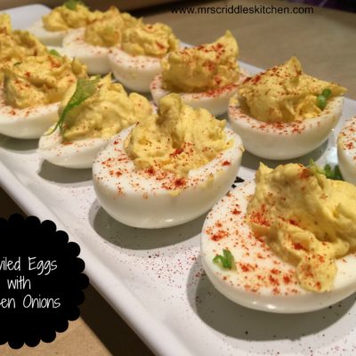 Deviled Eggs with Green Onions