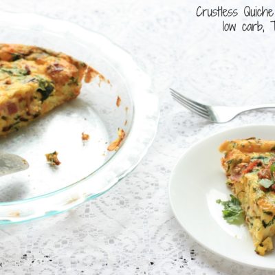 Crustless Quiche (THM S, gluten free, low carb)