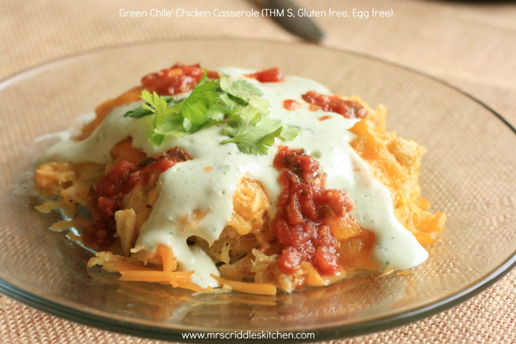 Green Chile' Chicken Casserole