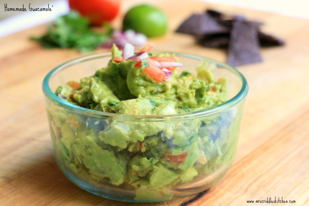 A beautiful easy Homemade Guacamole you will love!