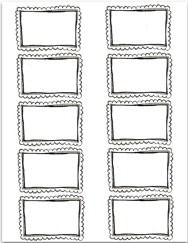 Blank Printable Labels