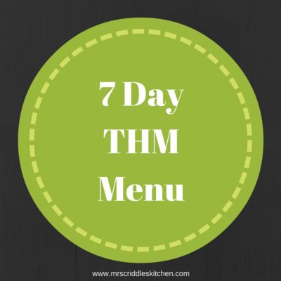 7 Day THM Menu