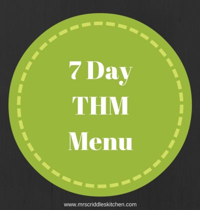 7 Day THM Menu