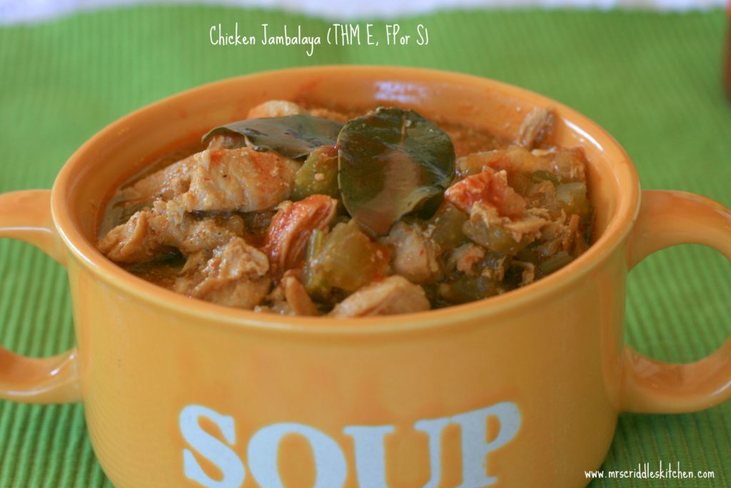 Chicken Jambalaya that will work for Trim Healthy Mama's!