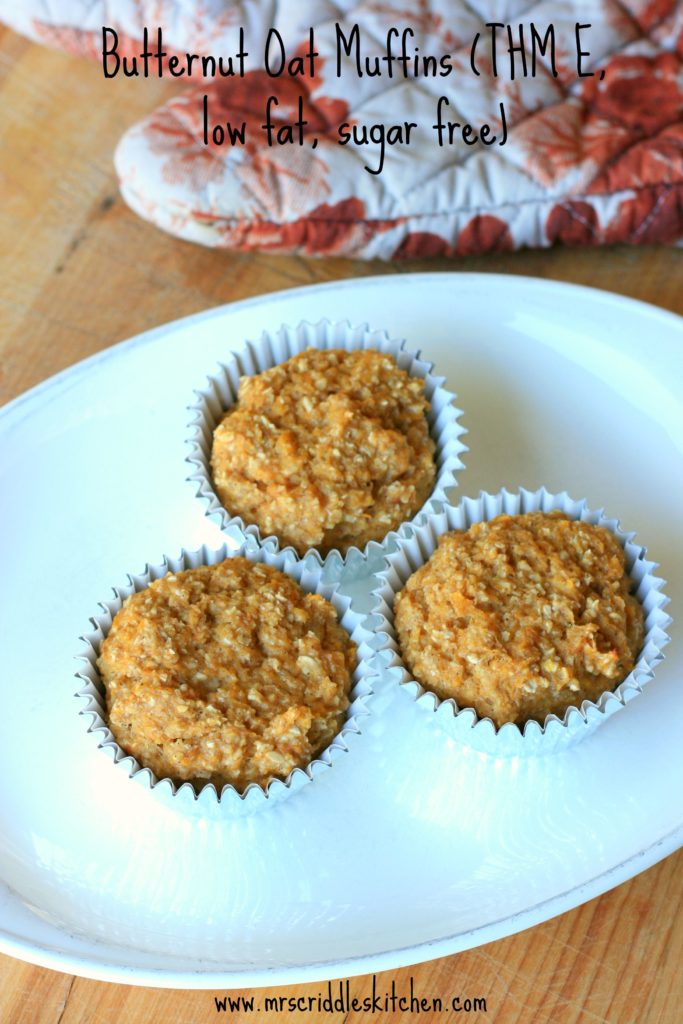 Butternut Oat Muffins- thm E