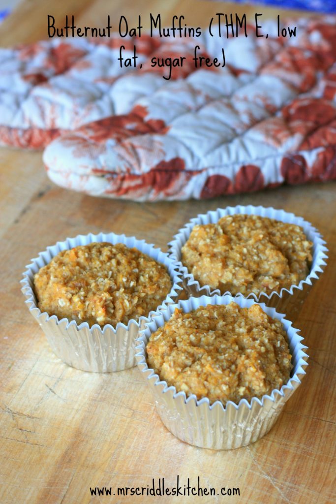 Butternut Oat Muffins- thm E