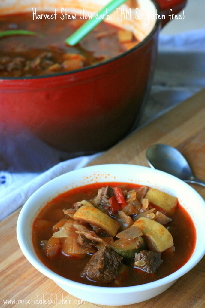 Harvest Stew- a rich comforting stew that is great for a THM fall dinner!