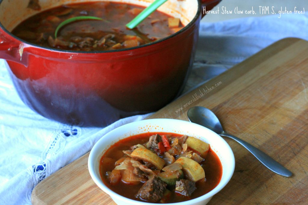 Harvest Stew- a rich comforting stew that is great for a THM fall dinner!