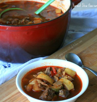 Harvest Stew- a rich comforting stew that is great for a THM fall dinner!