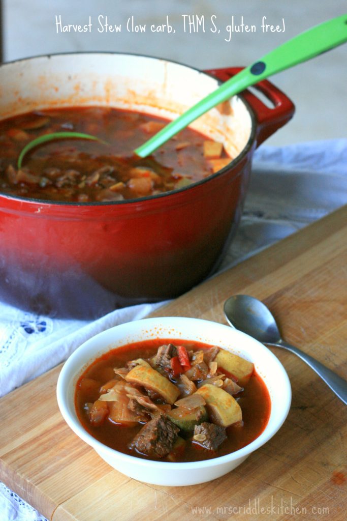 Harvest Stew- a rich comforting stew that is great for a THM fall dinner!
