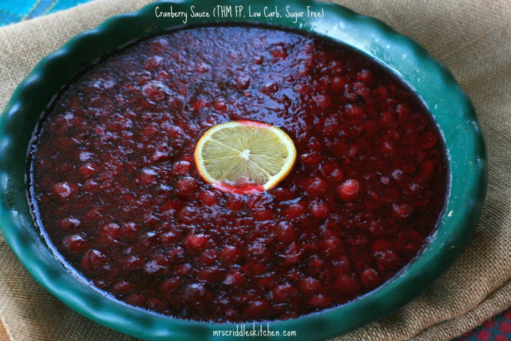 A yummy Cranberry Sauce that is SUGAR FREE!