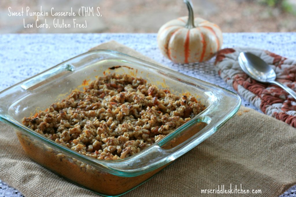 A Lower Carb & Gluten Free take on a Sweet Potato Casserole!