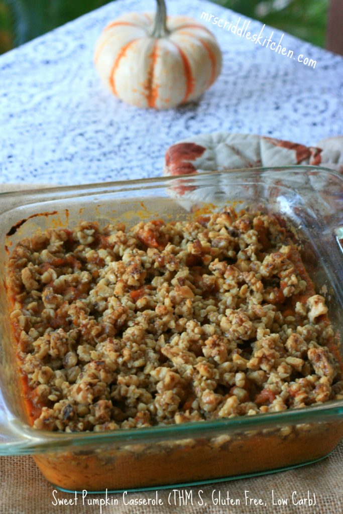 A Lower Carb & Gluten Free take on a Sweet Potato Casserole!