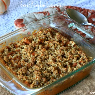 Sweet Pumpkin Casserole