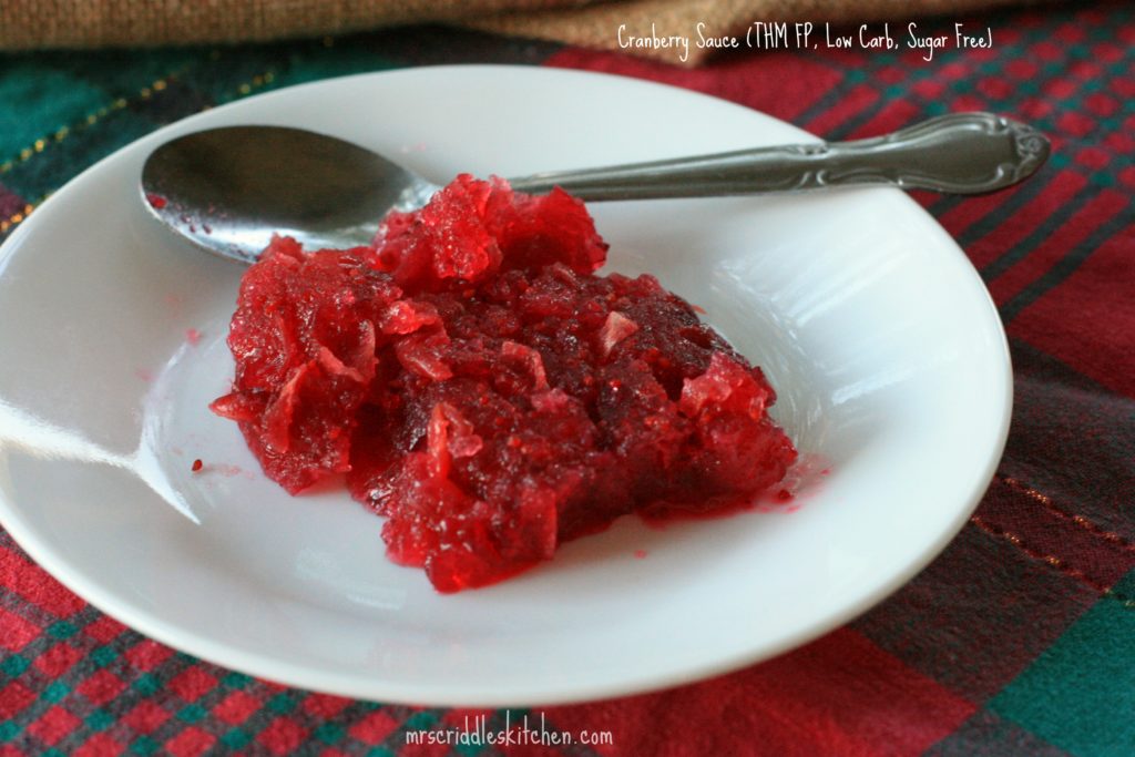 A yummy Cranberry Sauce that is SUGAR FREE!