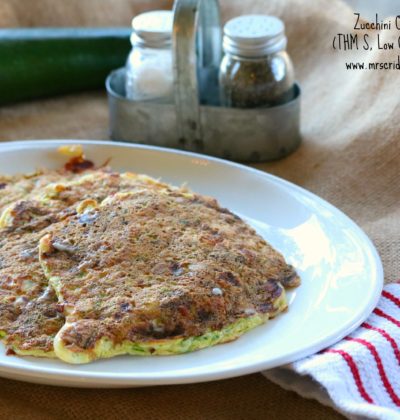 Zucchini Cheesy Pannies THM S, Low Carb, Gluten Free