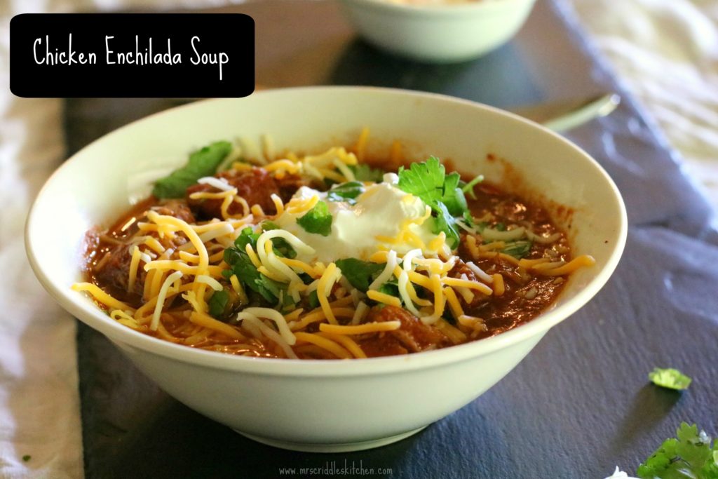 Chicken Enchilada Soup - Mrs. Criddles Kitchen