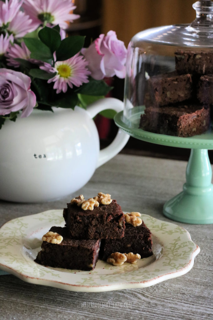 Double Chocolate Walnut Brownies