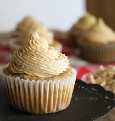 Peanut Butter & Jelly Cupcakes (THM S, Sugar Free, Low Carb)