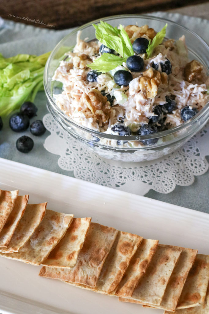 Blueberry Walnut Chicken Salad (THM S, Low Carb, Keto)