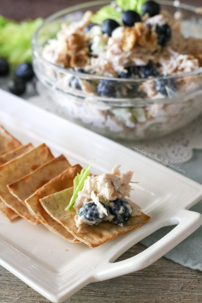 Blueberry Walnut Chicken Salad (THM S, Low Carb, Keto)