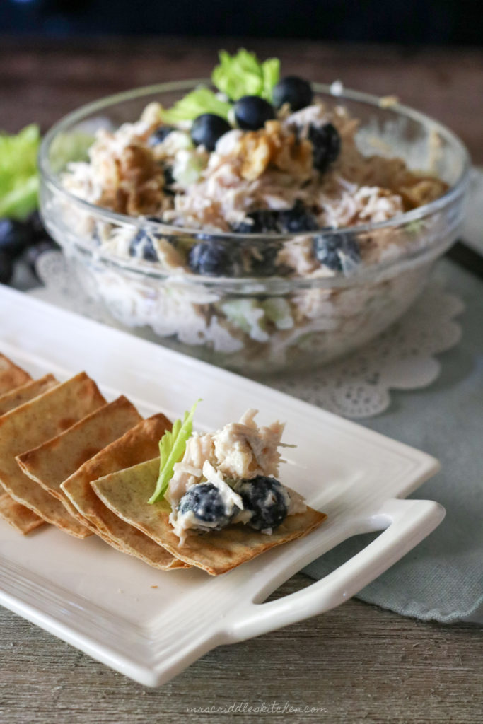 Blueberry Walnut Chicken Salad (THM S, Low Carb, Keto)