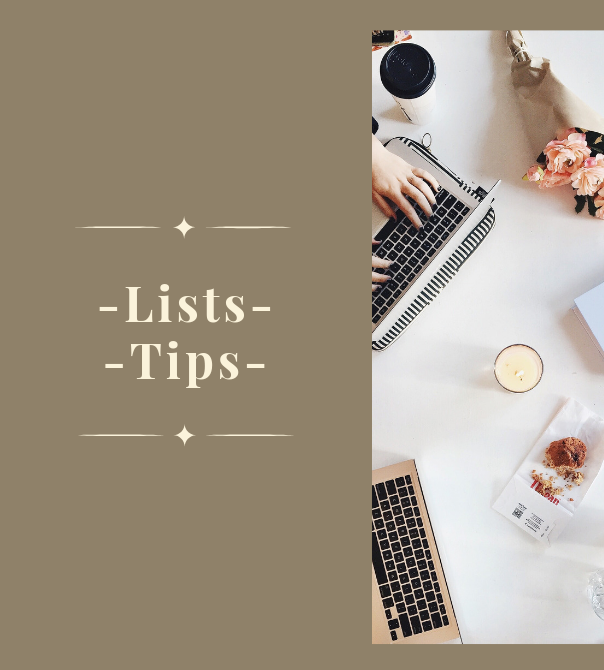Lists & Tips from Mrs. Criddle's Kitchen