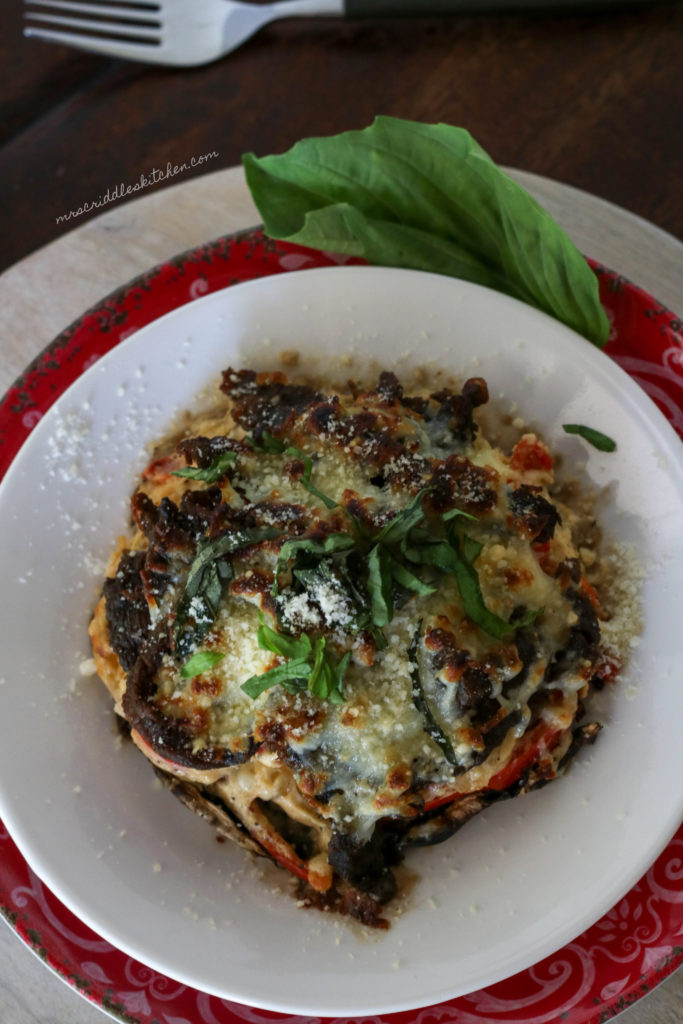 Stuffed Portobello Mushrooms (THM S, Low Carb, Keto)