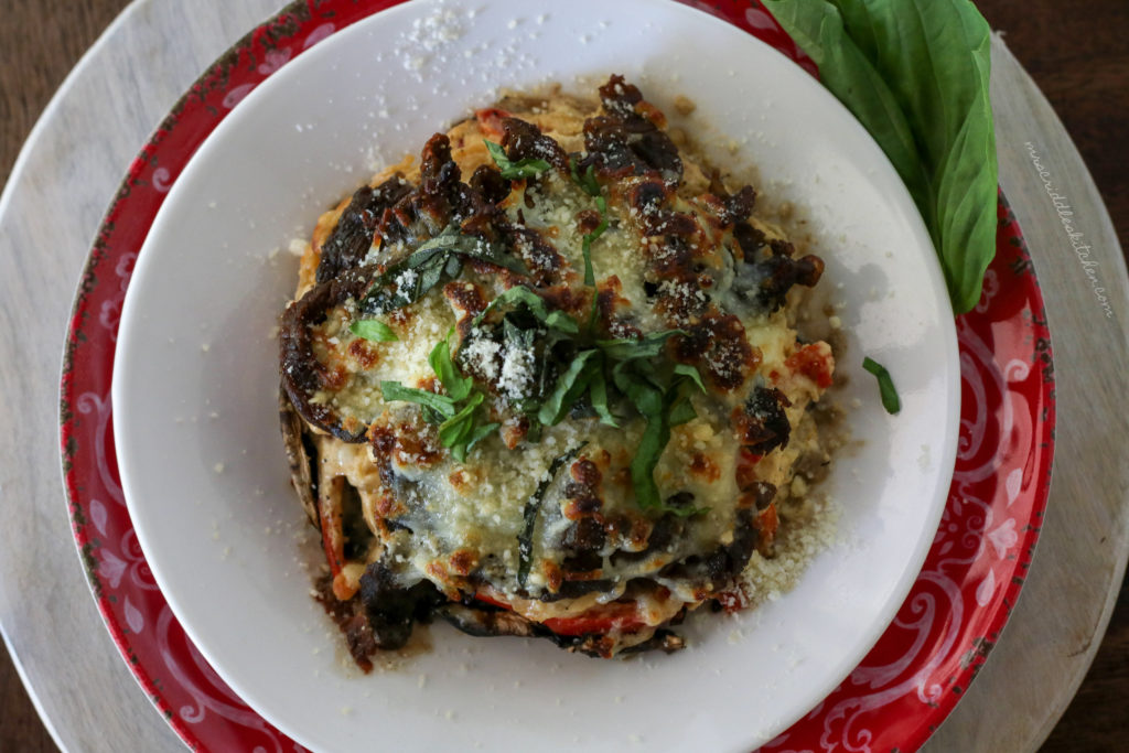 Stuffed Portobello Mushrooms (THM S, Low Carb, Keto)