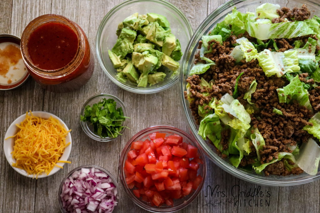 Catalina Taco Salad- Low Carb, THM S