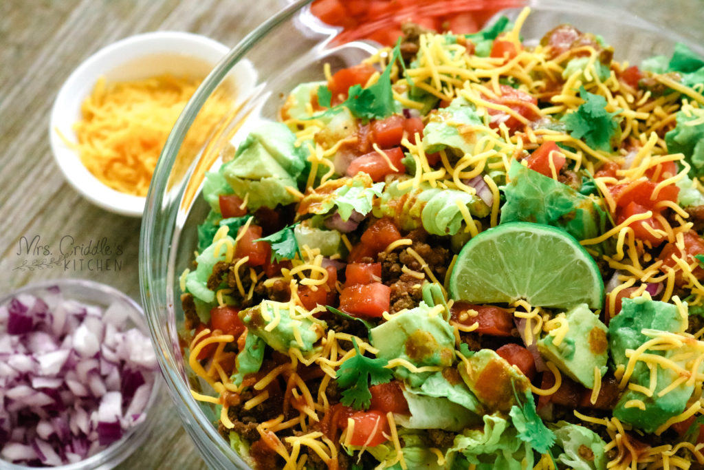 Catalina Taco Salad- Low Carb, THM S