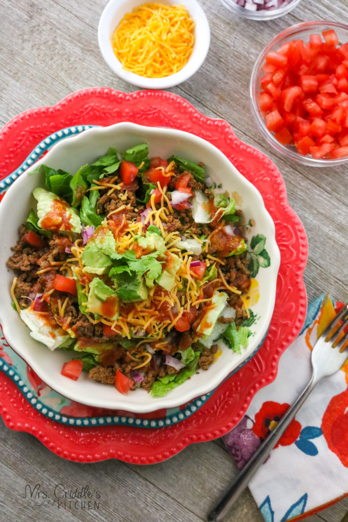 Catalina Taco Salad- Low Carb, THM S