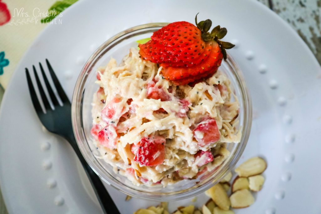 Strawberry Chicken Salad- low carb, thm s, keto