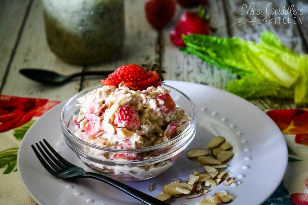 Strawberry Chicken Salad- low carb, thm s, keto