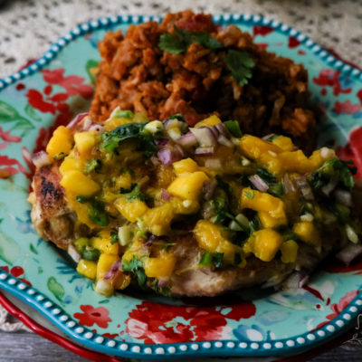 Grilled Chicken with Mango Salsa