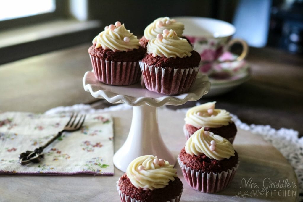 Mini Red Velvet Cupcakes- THM S, Low Carb, Sugar Free