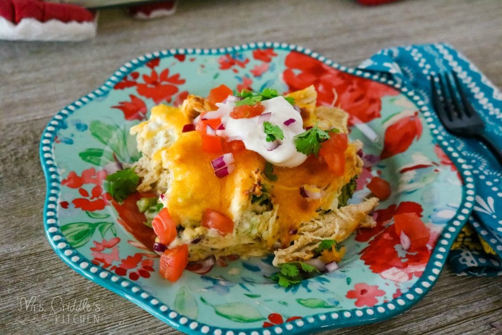 Sour Cream Chicken Enchilada Casserole