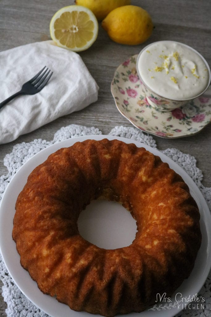 Sweet Vanilla Bundt Cake with a Zesty Lemon Icing