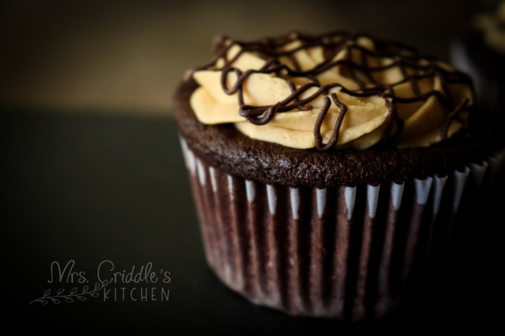 Faux Reese's Cupcakes (Low carb, THM S, sugar free)